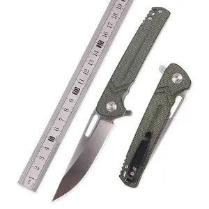 Wholesale Free Sample Non-slip Micarta Handle Folding Pocket Knife D2 Steel Other Camping Hiking Combat Tactical Survival Knives