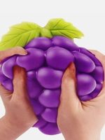 Jouet anti-stress réaliste en forme de raisin super grand format, à rebond lent, parfumé, en EVA souple, portable, très populaire