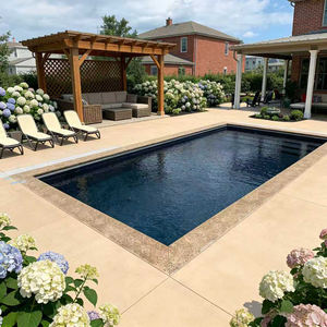 Piscine rectangulaire préfabriquée en fibre de verre de qualité supérieure avec marches, jardin, hôtel, piscine en fibre de verre étanche - Product Image 1