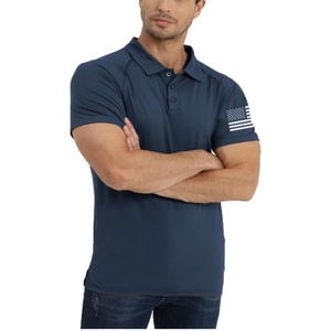 Polo de Golf de Verano para Hombre, Tejido, 100% Poliéster, Estampado Gráfico, Manga Corta, Elástico, Casual, Patriótico Americano, Raglán, Secado Rápido, ODM - Product Image 2