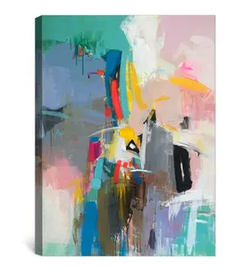 100% Originaliteit Handgemaakte Abstracte Brush Stroke Wall Art Innovatieve Acryl Olieverf Foto Moderne Kunst Schilderijen