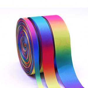 High Quality Coated Reflective 15mm Colorful Gradient Nylon Strip <b>Webbing</b> for Home Textile Bags Garment Multi-Use - Product Image 5