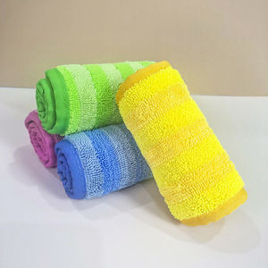<b>Microfiber</b> Flat <b>Mop</b> Cloth Replacement 45x13cm 65x13cm Rectangle Floor Cleaning Cloth Blue Yellow Green Pink Polyester - Product Image 4
