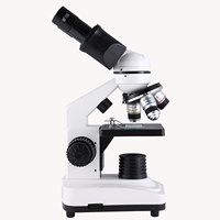 Student Binocular Microscopes 640X Magnification Clip Plate Platform Children's Optical Educational Instruments