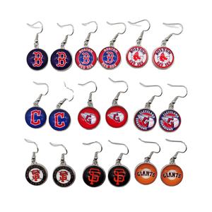 Pendientes con Logotipo de Equipos Deportivos Personalizados al por Mayor con MOQ Bajo, Pendientes con Logotipo de Equipos de Béisbol Estadounidenses - Product Image 1