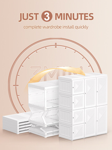 2025 gran oferta conveniente y reutilizable <span class=keywords><strong>Alacena</strong></span> De Ropa armario organizador armario hogar - Product Image 4
