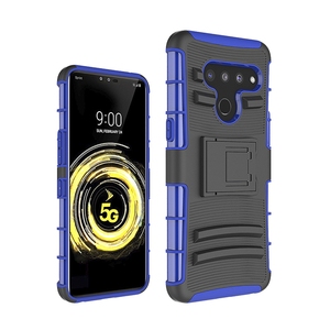 Coque de téléphone 3 en 1 ThinQ, étui avec support de <span class=keywords><strong>ceinture</strong></span>, étui 3 en 1 pour LG V50 2019/ LG V50 ThinQ 5G - Product Image 2