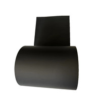 Rouleau de film conducteur en polyuréthane PU noir de 0,15 mm d'épaisseur, souple et durable, résistant à l'humidité, procédé de moulage par soufflage