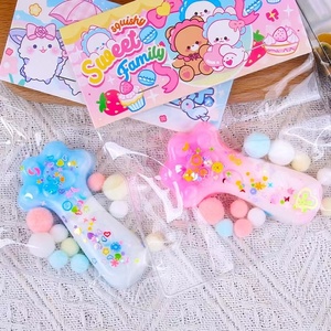 Jouets de décompression arc-en-ciel à presser, Mochi Squishy, Mochi Waffle Sticky, Mochi Patte, Jouet extensible pour le soulagement <span class=keywords><strong>du</strong></span> stress et le jeu - Product Image 2