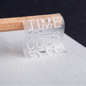 Autocollants en vinyle transparent personnalisés rectangles ronds en plastique transparent imperméables auto-adhésifs - Product Image 4