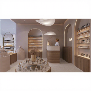 <span class=keywords><strong>Kiosque</strong></span> de parfums de luxe sur mesure avec accents dorés |   Solution de comptoir d'exposition haut de gamme pour centres commerciaux et aménagement de boutiques de parfums - Product Image 4