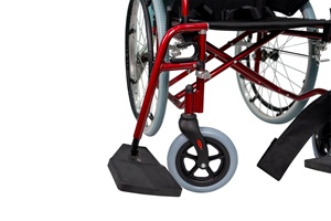 Pliable léger en alliage d'aluminium pour personnes âgées handicapées léger pliant facile à transporter fauteuil roulant autopropulsé à la main - Product Image 5