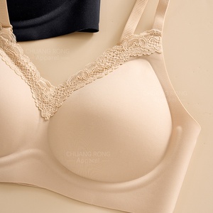 <span class=keywords><strong>Reggiseno</strong></span> in gel senza cuciture stile europeo-americano da donna, scollo a V, in pizzo, convertibile, tinta unita, estivo, nude, confortevole, invisibile, con effetto lifting, senza ferretto - Product Image 4