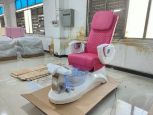 Bain de pieds électrique Fauteuil de <span class=keywords><strong>massage</strong></span> pour canapé de réflexologie des pieds avec surf et lumières colorées Couleurs personnalisables Fauteuil de pédicure à ongles. - Product Image 2