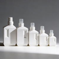 Bouteilles de lessive blanche 550 ml 800 ml 1 L - Bouteilles en plastique HDPE pour liquide de lavage Nettoyant Emballage personnalisé Conteneur