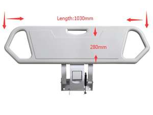 Aksesori tempat tidur rumah sakit suku cadang tempat tidur rumah sakit PP rel samping tempat tidur - Product Image 2