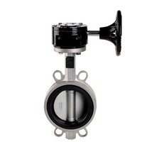 Katup kupu-kupu Wafer Manual baja tahan karat CF8/CF8M/CF3M