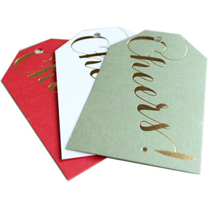 Tùy chỉnh in Christmas Quà Tặng tag chết cắt giấy nghệ thuật treo Tab cho quần áo & giày có thể tái chế - Product Image 1