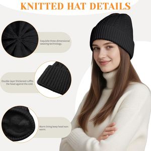 Factory Price Soft Thicken Wool Ski <b>Hat</b> Men Warm <b>Hats</b> Neck Warm Winter Wool <b>Hat</b> Set Beanie Knitted Scarf - Product Image 3