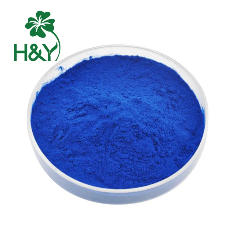 100% azul natural polvo de espirulina E 18 pigmento azul phycocyanin polvo Phycocyanin precio
