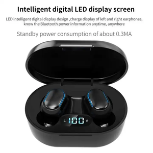 Earphone TWS E7S Mini Murah dari Pabrik, Headphone In-ear dengan Layar Digital, Earbuds Nirkabel TWS Digital HIFI, <span class=keywords><strong>Headset</strong></span> Gaming - Product Image 3