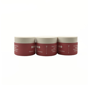 Cosméticos de embalaje azul crema de porcelana de ópalo blanco frascos de vidrio 50g de vidro <span class=keywords><strong>fosco</strong></span> olla cosmtique con la Tapa amarilla - Product Image 2