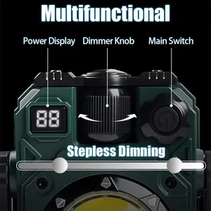 USB sạc/năng lượng mặt trời sạc di động COB + LED Mini Lantern 5 chế độ không thấm nước ngoài trời treo lều ánh sáng cắm trại làm việc ánh sáng - Product Image 3