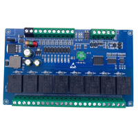 Módulo IO de 8 Entradas y 8 Salidas con Protocolo Modbus, RS485 a 8 Relés, WST-RS485IO-818 PC+PCB