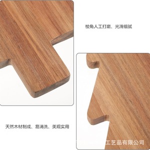 Christmas Tree Wooden <b>Cutting</b> Board Irregular Shape Serving Tray For Food Presentation Decorative Kitchen Use - Product Image 4
