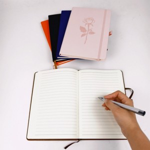 Cuaderno diario cuero Tapa dura PU A5 personalizado - Product Image 4