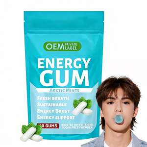 หมากฝรั่งพลังงานมิ้นท์ขายดีจากโรงงานผู้ผลิต (OEM)  คาเฟอีนธรรมชาติช่วยเพิ่มพลังงาน บำรุงกำลังและสมาธิ - Product Image 1