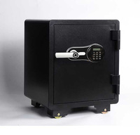 Coffre-fort numérique LCD noir mobile sur roulettes, résistant au feu (1 heure ETL), pour la maison et le bureau, vente en gros