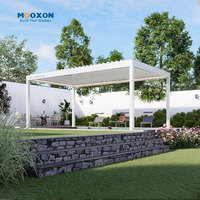 Mooxon Bio climatic Pergola Aluminium Motorisiertes Dach Skypoly Technology Fortschritt liches Außen abdeckung system