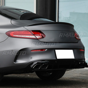 สปอยเลอร์หลังรถยนต์แบบมันเงาสีดำ/ลายคาร์บอนไฟเบอร์ สำหรับ Mercedes Benz C Coupe C205 2015-2021 C Class - Product Image 4