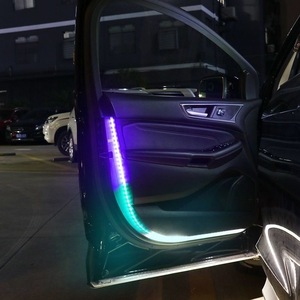 Cửa Xe Cảnh Báo dải ánh sáng mát mẻ hai màu chảy đầy màu sắc đèn nhấp nháy dải ánh sáng xe trang trí dải màu trắng đỏ - Product Image 1