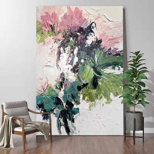 Hand Painted Oil Painting Abstract Art Canvas Wall Art <b>Large</b> Rectangle No <b>Frame</b> Living Room Decor - Product Image 1