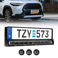 Barre lumineuse LED robuste 86W pour plaque d'immatriculation, homologuée ECE R10 R148, faisceau de conduite spot avec DRL pour camion, fourgonnette, pick-up