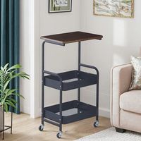 Nouveau support de rangement multicouche pour le stockage des collations et des livres dans le salon ou la cuisine avec support de rangement pour table