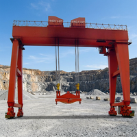Portal Crane Tipe DMG Wanlong untuk Pekerjaan Terowongan, Motor PLC, Kapasitas 360T, Tinggi Angkat 52M, Asal Shandong