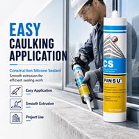 Vente en gros usine – Mastic silicone extérieur 300 ml résistant aux UV et aux intempéries pour l'étanchéité des cadres de fenêtres, portes et constructions extérieures