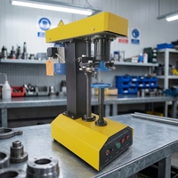 Machine de fermeture et de scellage semi-automatique XQ-160 pour boîtes et bocaux en métal, PET, plastique, aluminium, papier et verre