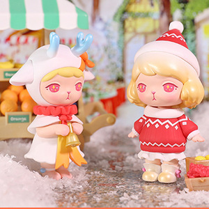 Official Poopmart Cute Bunny Christmas Series Blind Box <strong>Figure</strong> Authentic PVC Anime Inspired Frozen Surprise Resin Assembly - Product Image 4