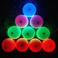 Paquet de logo personnalisé direct d'usine Balle de golf LED à balayage activé par la lumière longue durée