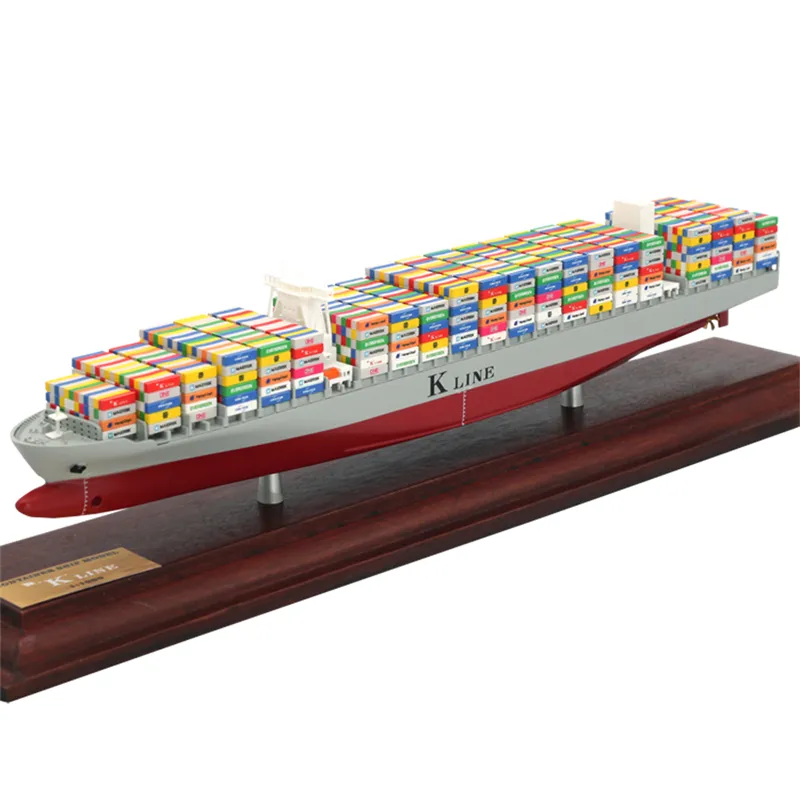 1:1000 35cm ABS פלסטיק K-LINE מיכל ספינת ספינה עץ בסיס עסקי מתנת עיצוב הבית אוסף מותאם אישית