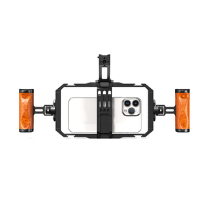 Aluminum Alloy Handheld Phone Video Rig Cage with Handles Power Bank Clip <strong>for</strong> <strong>iPhone</strong> <strong>Camera</strong> Accessories - Product Image 3