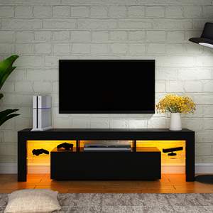 Mobile TV LED Moderno di Alta Qualità con Pannello in Legno e <span class=keywords><strong>Vetrina</strong></span> Contenitore per <span class=keywords><strong>Soggiorno</strong></span>, Camera da Letto, Appartamento, Hotel - Durevole ed Ecologico - Product Image 6