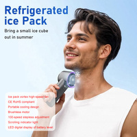 Ventilador de Mano Personalizado M57 con Enfriamiento de Verano, Certificación CE y RoHS, 100 Velocidades con Ajuste Continuo, Motor sin Escobillas, Recargable