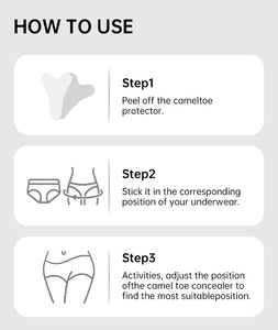 Protège-entrejambe en silicone sans couture multi-formes avec colle, anti-effet camel toe - Product Image 5
