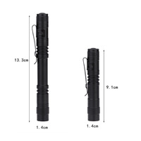 Starkes Licht mit Stiftclip, Aluminiumlegierung, Taschenlampe, Mini-Taschenlampe, multifunktionale Stiftlampe für den Außenbereich, wasserdicht
