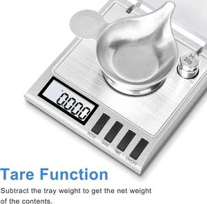 Mini-Digital waage für hochgenaue Gewichts messung 500g Kapazität 50g/<span class=keywords><strong>0</strong></span>,001g Auflösung Batterie für Edelstahl - Product Image 6